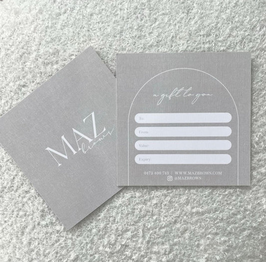 Maz Brows Gift Card